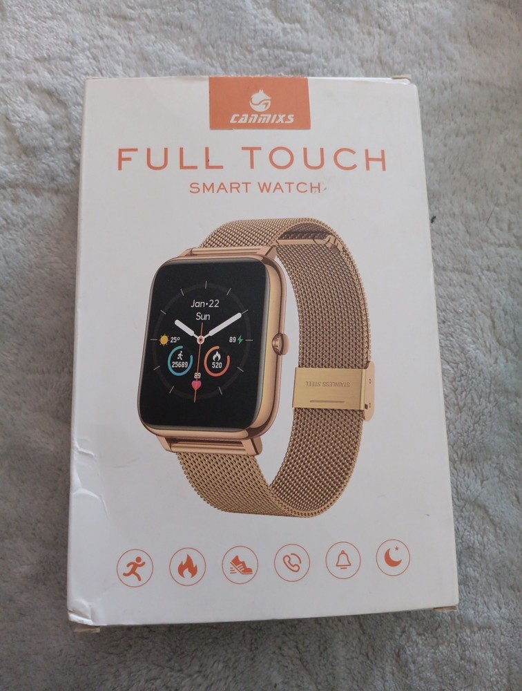 CanMixs B85 Gold Smart Watch for Android iOS Phones