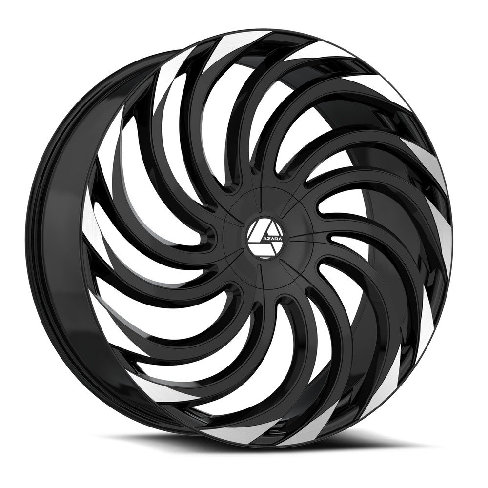 Azara AZA-534 22X8.5 5X112/5X114.3 38mm Gloss Black & Machined