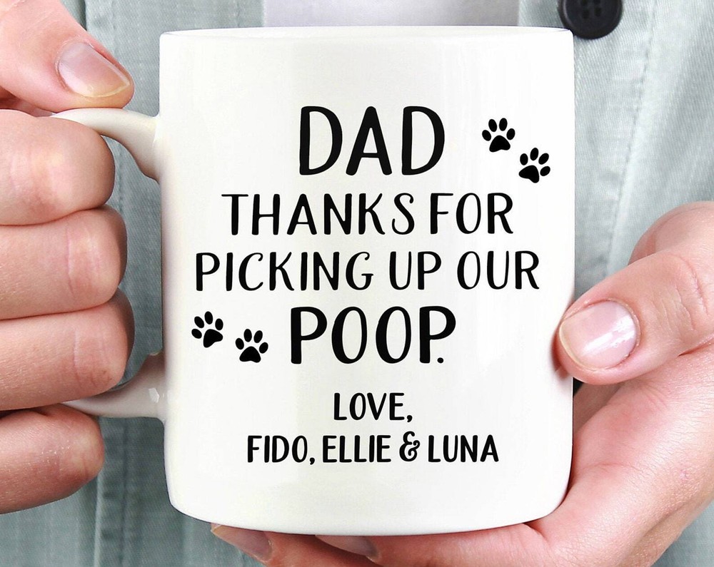 Dad Dog Mug Personalized Pet Dad Mug Cat Dad Mug Coffee Mug Custom Dog Dad Mug