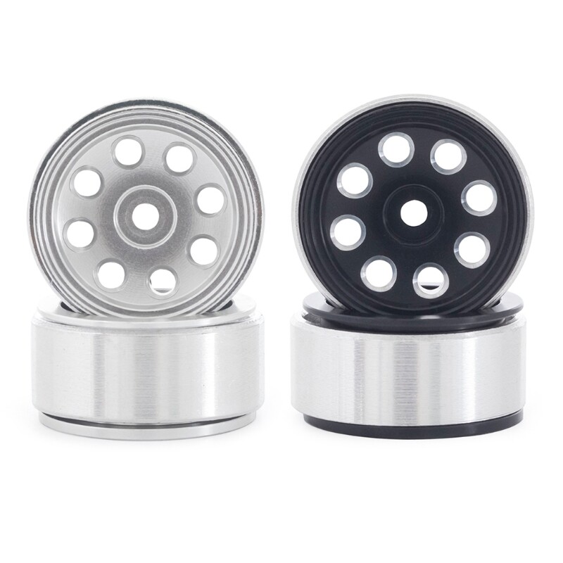 Car Aluminum Alloy Made Metal Beadlock Wheel Rims for Axial SCX24 90081
