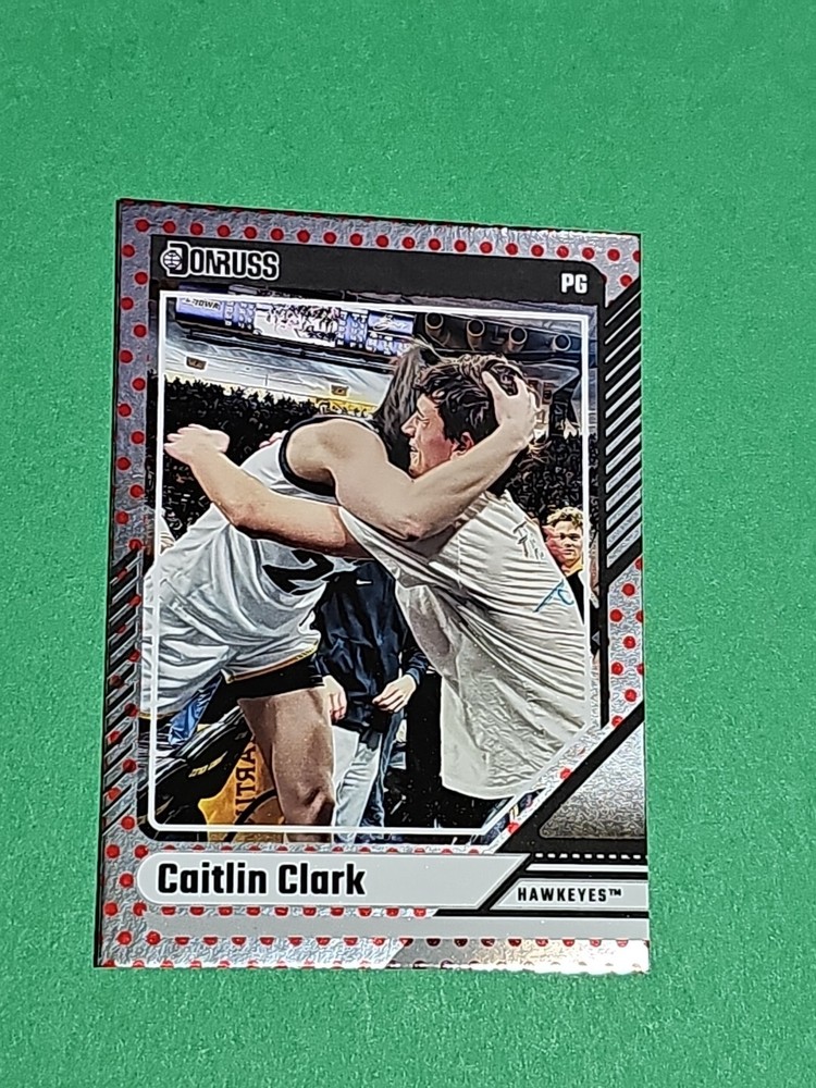 💎 Rare 2024 Caitlin Clark RC Panini Donruss Exclusive Chrome Red Dot Foil  # 19