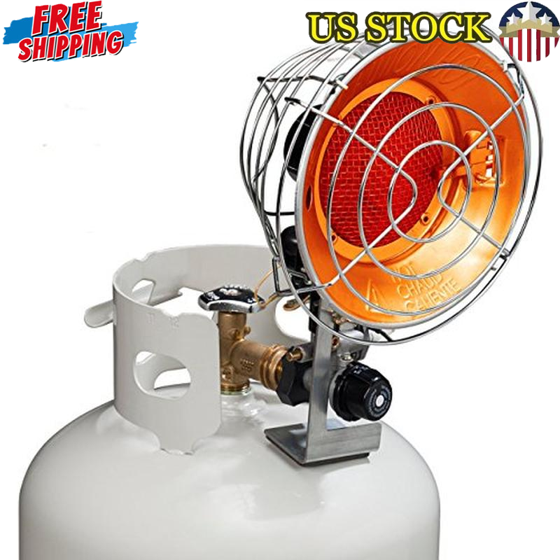 Calentador Infrarrojo Exterior Portátil Gas Propano 15000 BTU Camping Patio Seguridad Nuevo