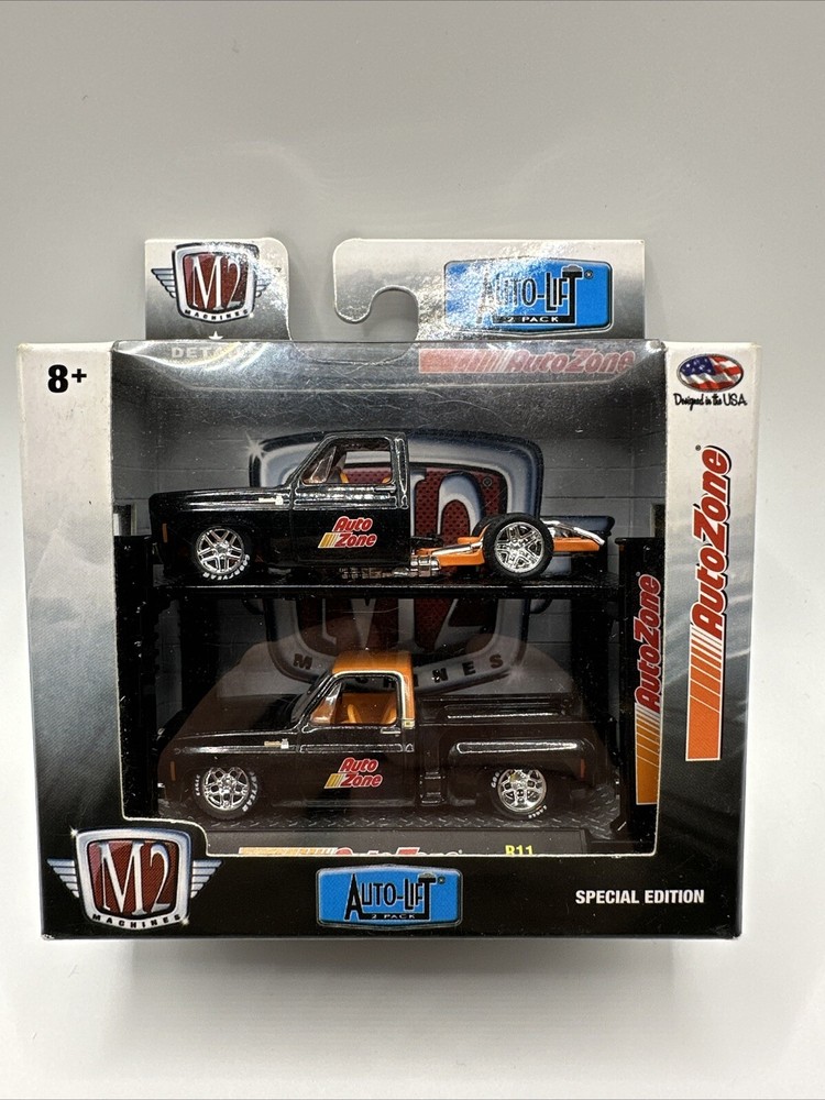 M2 MACHINES 2020 AUTO ZONE AUTO LIFT 1979 CHEVY SILVERADO LIMITED EDITION R11!