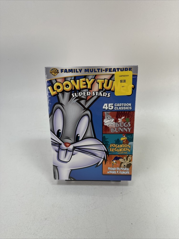 Looney Tunes Super Stars 45 Classic Cartoons Family DVD New-image