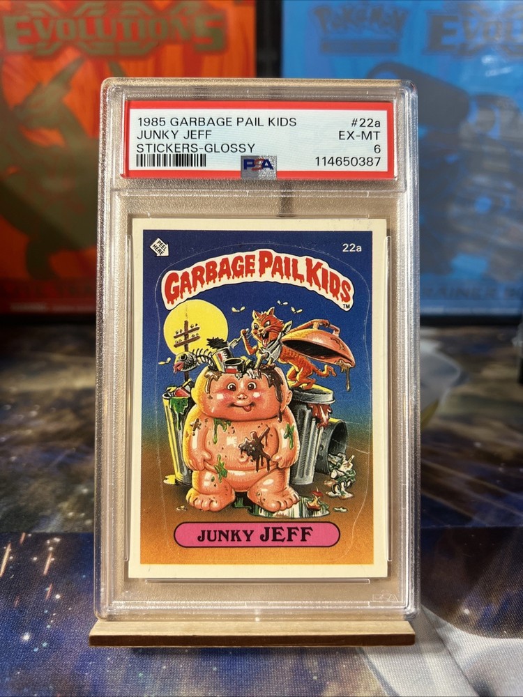 1985 Garbage Pail Kids Junky Jeff No. 22a Glossy PSA 6