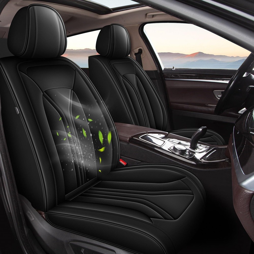 For Toyota Camry 2018-2024 Front+Rear Cushion Pad Car 5-Seat Cover Faux Leather