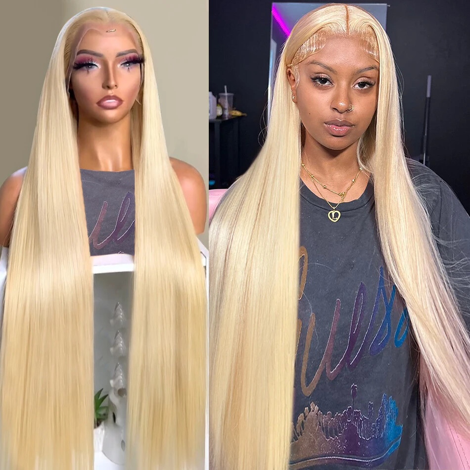 613 Blonde HD 5x5 Glueless Lace Front Wig 13x6 Straight Human Hair Ready to Wear