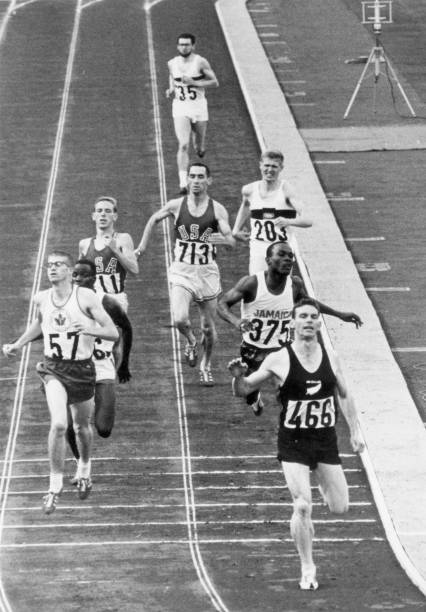Peter Snell Of New Zealand At The Olympic Games In Tokyo 1964 Old Photo