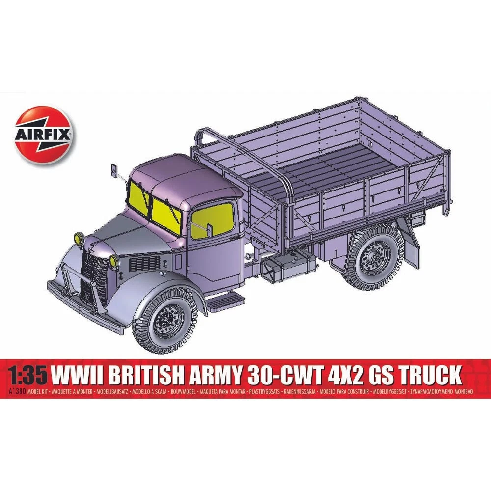 Airfix Products A1380 1 35 WWII British Army 30-cwt 4x2 GS Truck Model Kit
