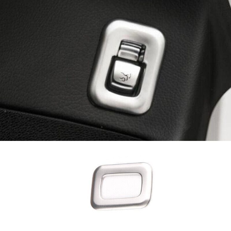 ABS Silver Tailgate Rear Door Handle Cover Trim For Mercedes-Benz GLC 2016-2022