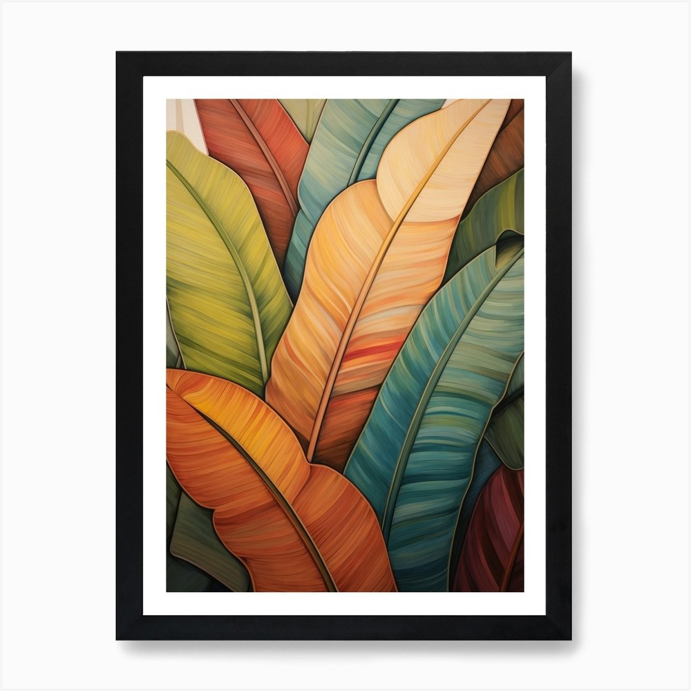Tropical Leaves 17 Art Print Framed Wall Art Poster Canvas Print Picture
