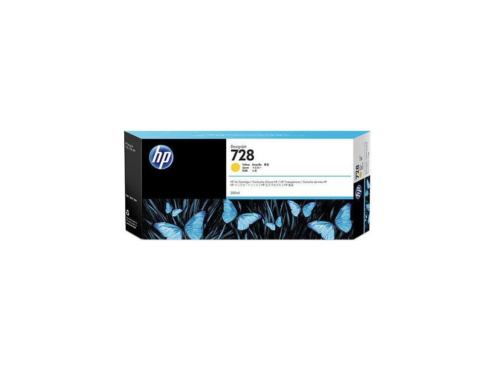HP 728 Extra High Yield Ink Cartridge - Yellow