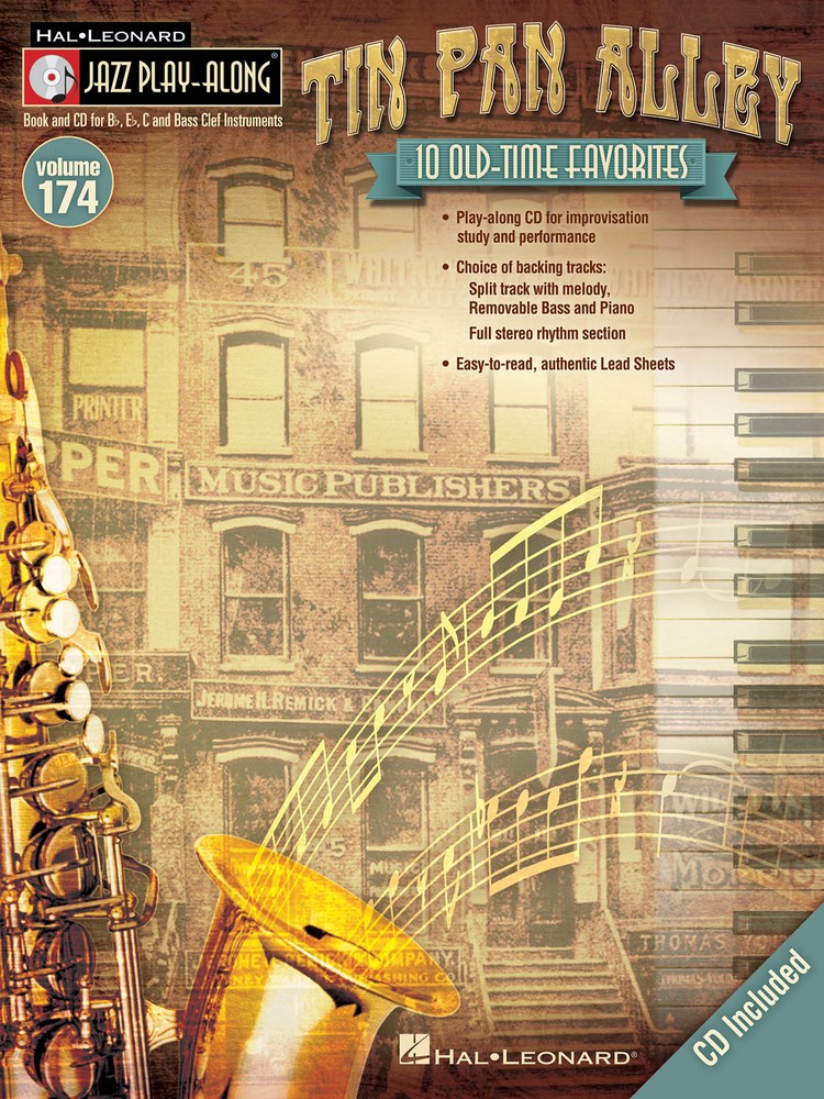Tin Pan Alley Jazz Play-Along Vol 174 Bb Eb C BC Instruments Sheet Music Book CD