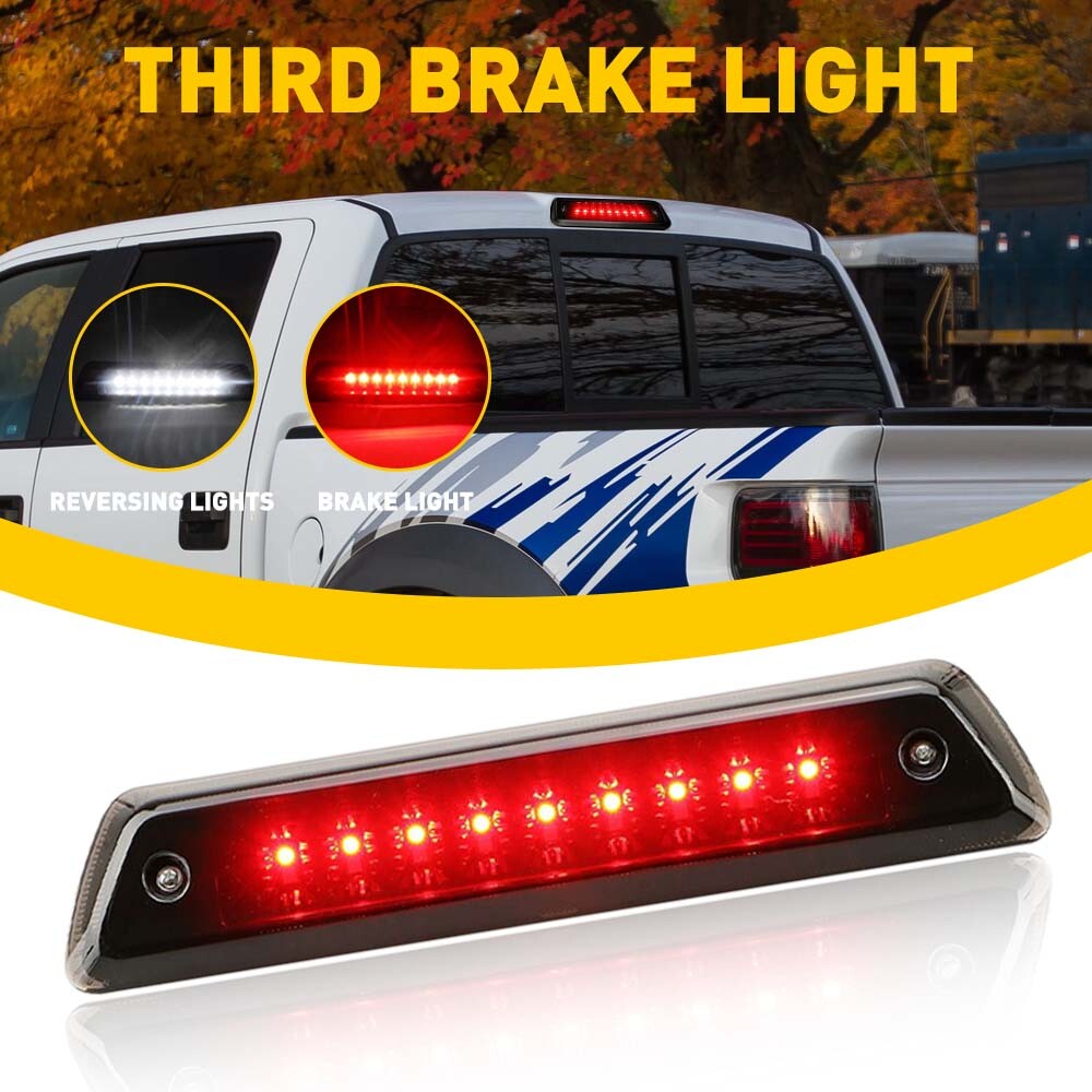 2009-2014 Ford F150 Black/Smoked LED Third Brake Light Replacement