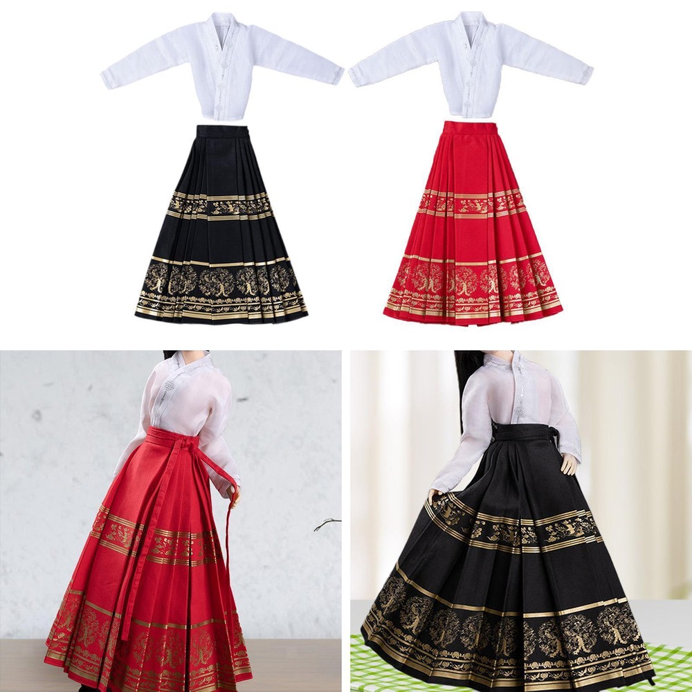 1/6 Female Figures Horse Face Skirt Set Doll Clothing Cosplay Stylish Costume