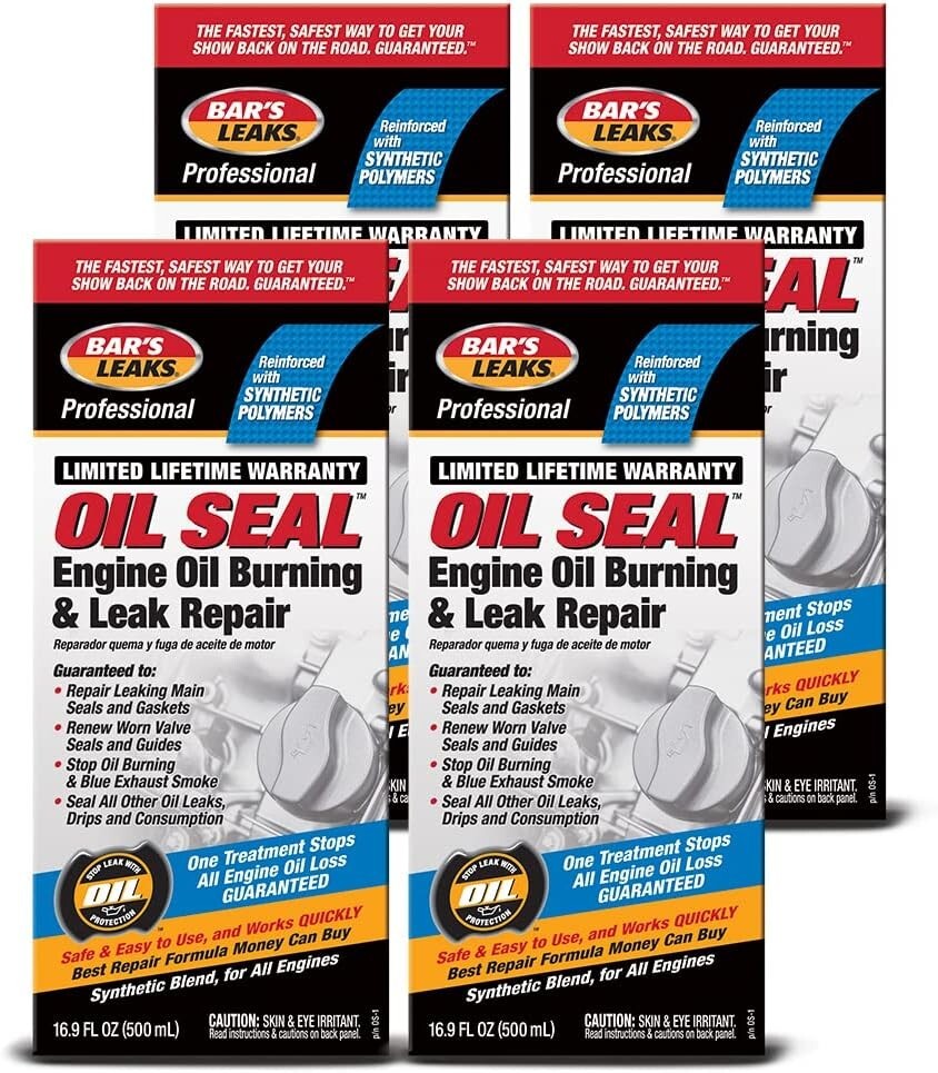 Engine Oil Burning & Leak Repair - 16.9 oz Pack of 4 for All Vehicle Types