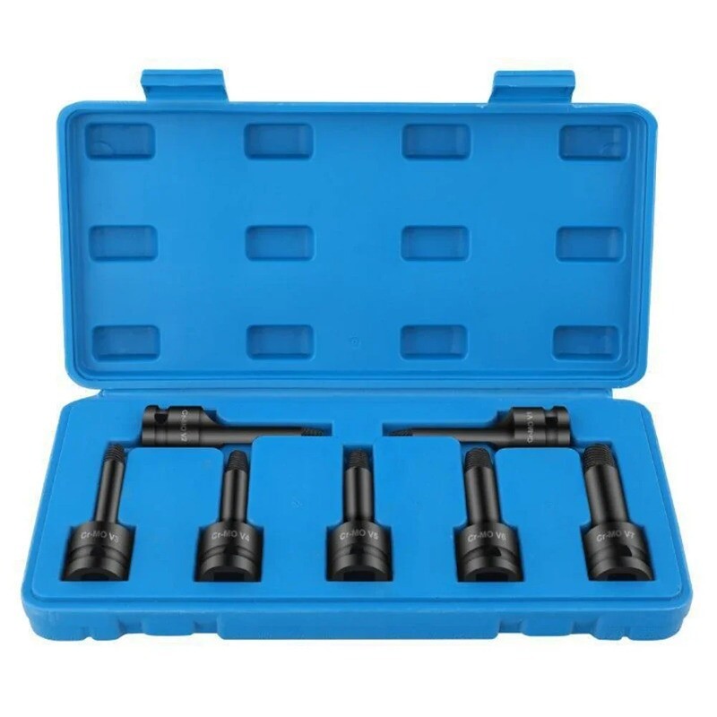 Damaged Bolt & Pipe Removal Kit with Easy-to-Use Screw Extractors