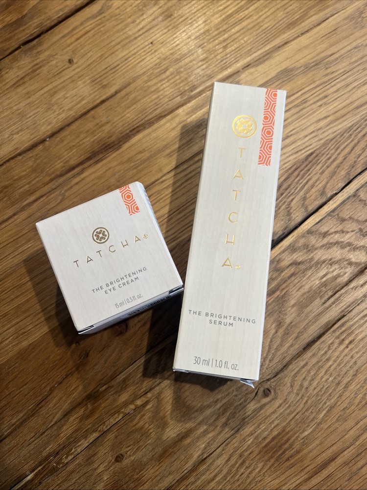 NEW The Brightening Serum + The Brightening Eye Cream by Tatcha. NIB