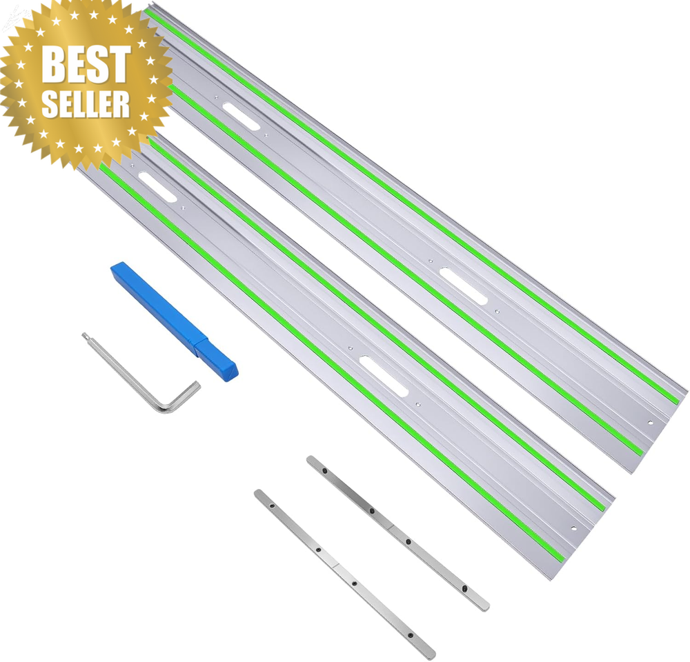110in Guide Rail Kit for Festool TS55 TS75 2x55in Track Saw Rails Connectors