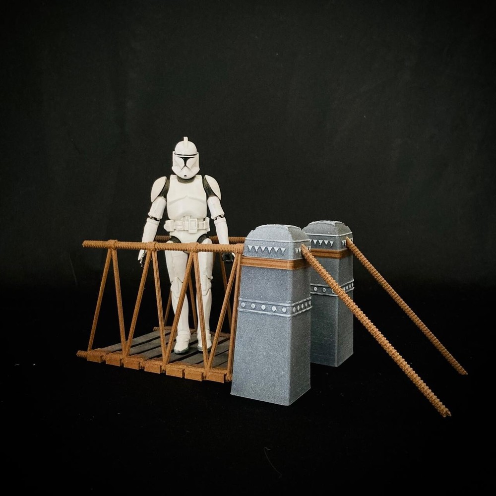 Temple of Doom Bridge Diorama for 6 inch (1:12) Figure