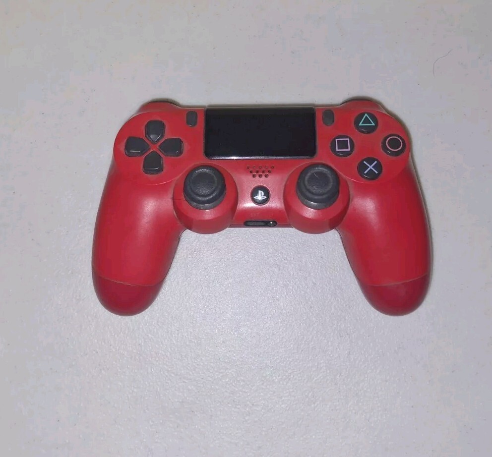 Sony DualShock 4 Wireless Controller for PS4 - Red/Black OEM Authentic FOR PARTS