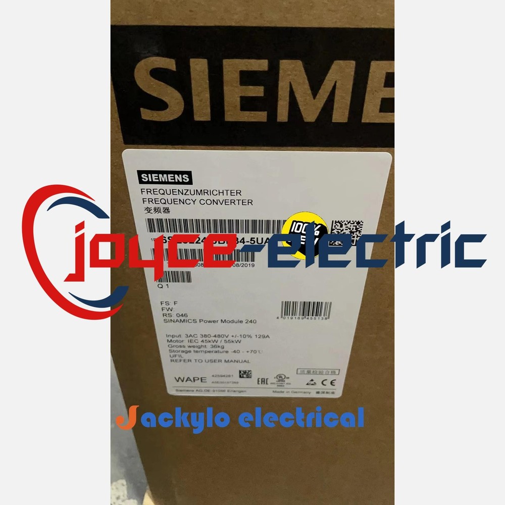 6SL3224-0BE34-5UA0 NEW SIEMENS 6SL3 224-0BE34-5UA0 G120 PM240 Power Module