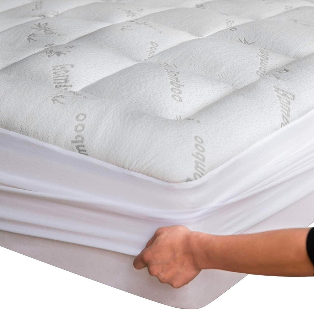 Ultra Soft King Size Bamboo Viscose Pillow Top Mattress Topper