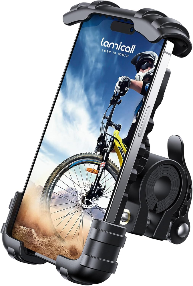 Lamicall Bike Phone Holder, Motorcycle Mount - Motorcycle Phone Holder, Handleba
