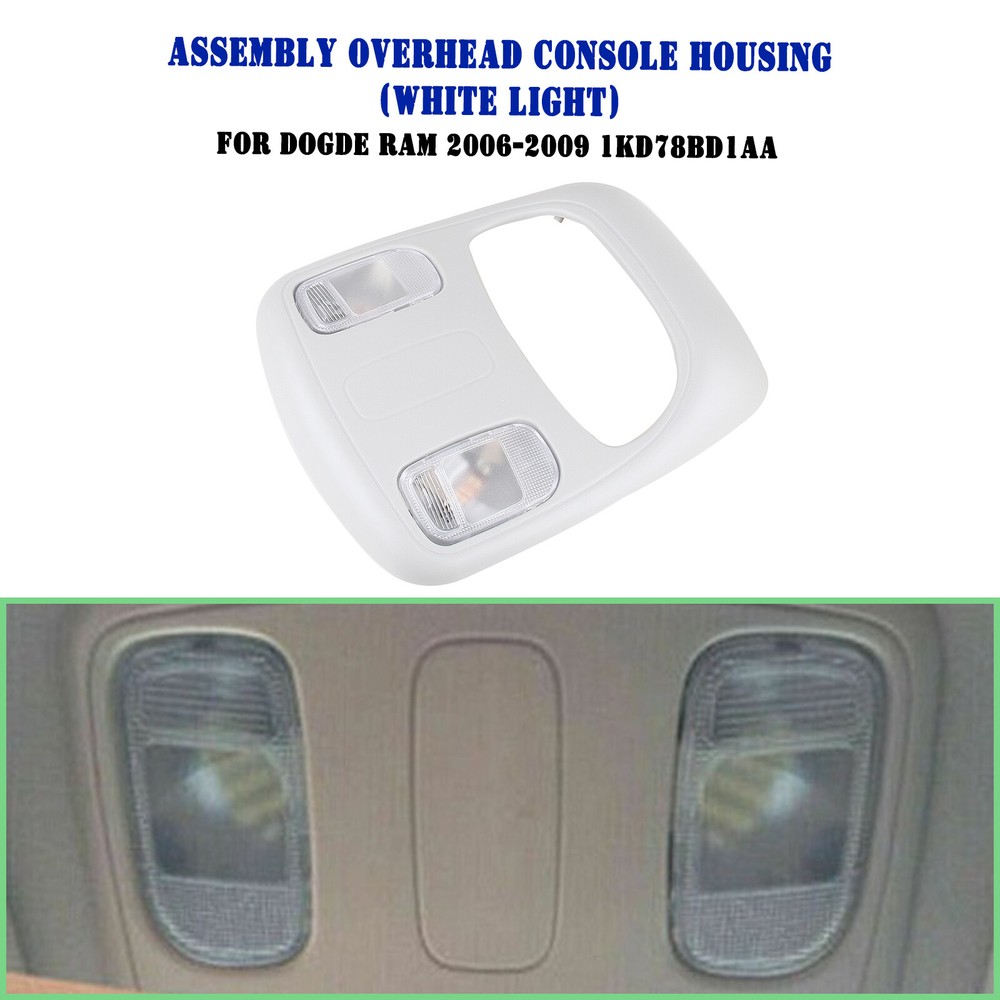 Assembly Overhead Light Console Housing Kit For Ram 1500 2500 3500 2006-2009 New