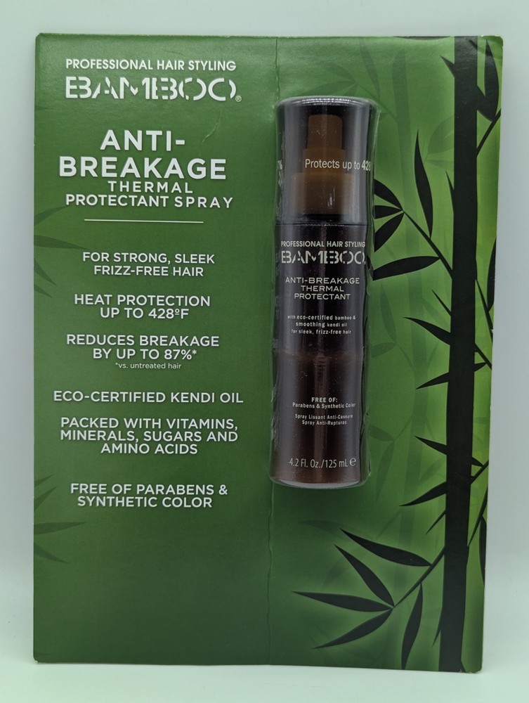 Bamboo Anti-Breakage Heat Protectant Spray with Kendi Oil 4.2 oz