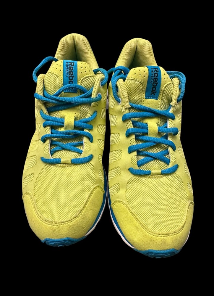 Reebok Zig Tech Women's Running Shoes in Yellow Blue Size 7