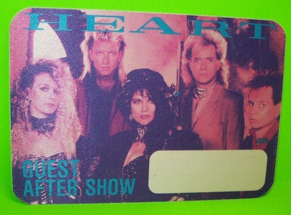 Heart Backstage Pass Original 1985 Rock Concert These Dreams What About Love