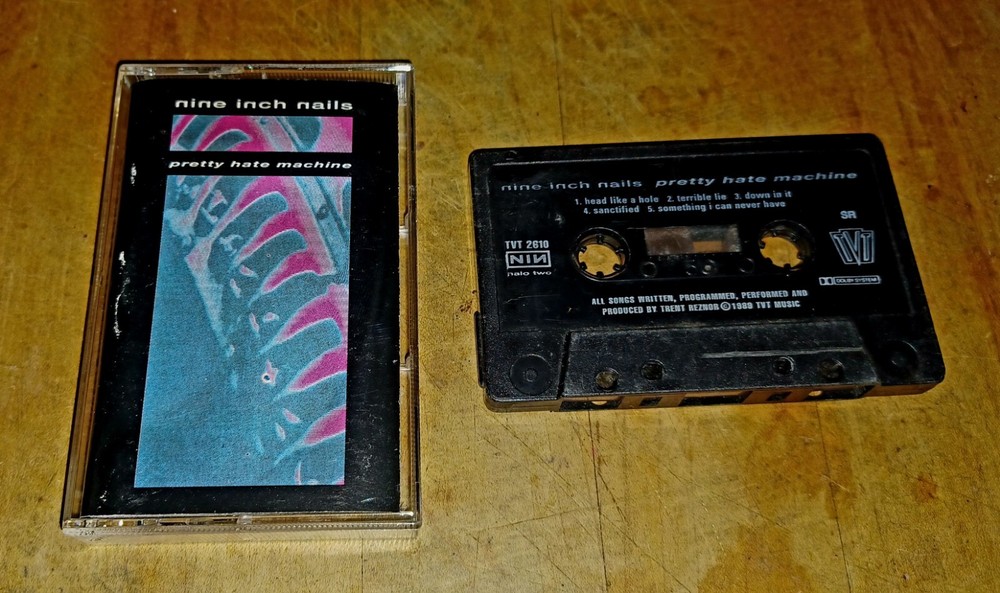 NINE INCH NAILS PRETTY HATE MACHINE VINTAGE CASSETTE TAPE TRENT REZNOR RARE 1989
