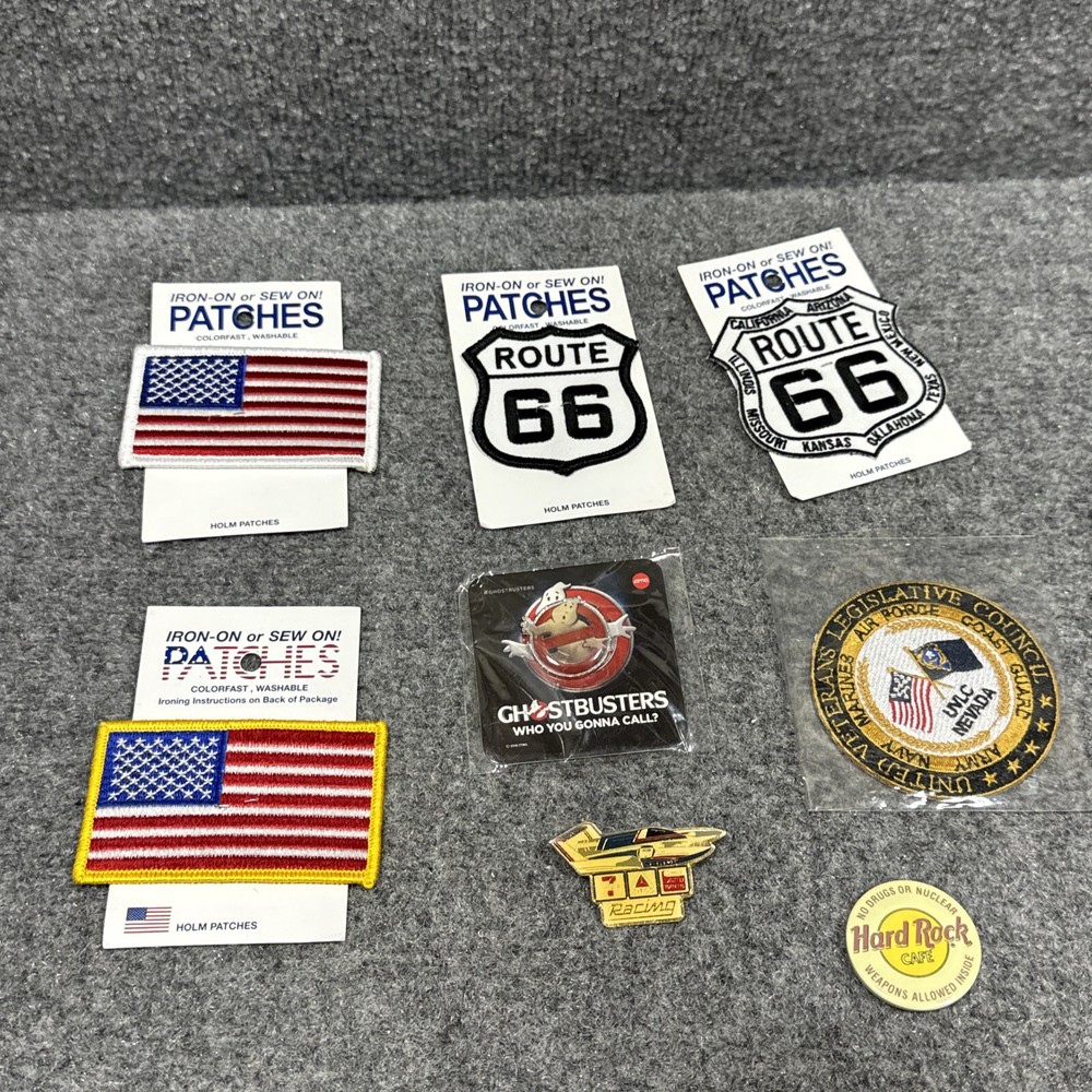 Lot Of Pins And Patches For Jean Jacket