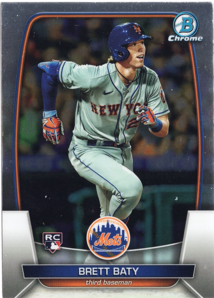 2023 Bowman Chrome - #15 BRETT BATY (RC) ROOKIE NY METS
