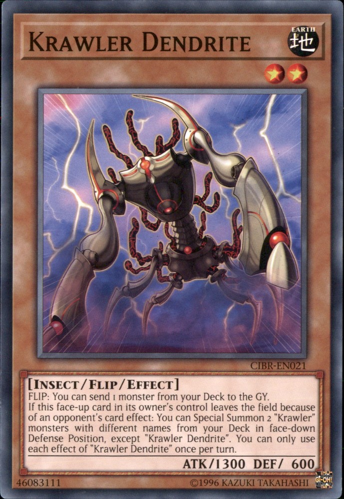 Krawler Dendrite Yugioh CIBR-EN021 Common Rare Card