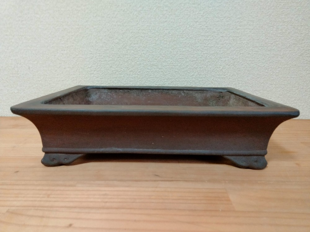 Vintage Bonsai Tree Pot Tokoname Kinka Unglazed Medium Width 33.3 cm / 13.11 in.