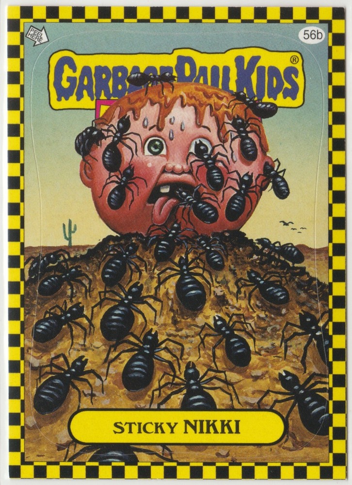 Sticky Nikki #56b Garbage Pail Kids 2010 Flashback Series 1 FB1 GPK Card