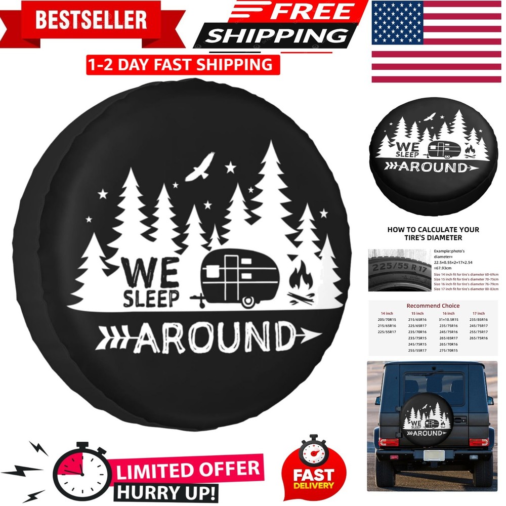 Spare tire Cover - Spare tire Covers for Trailers Camper RV Wheel Protectors ...