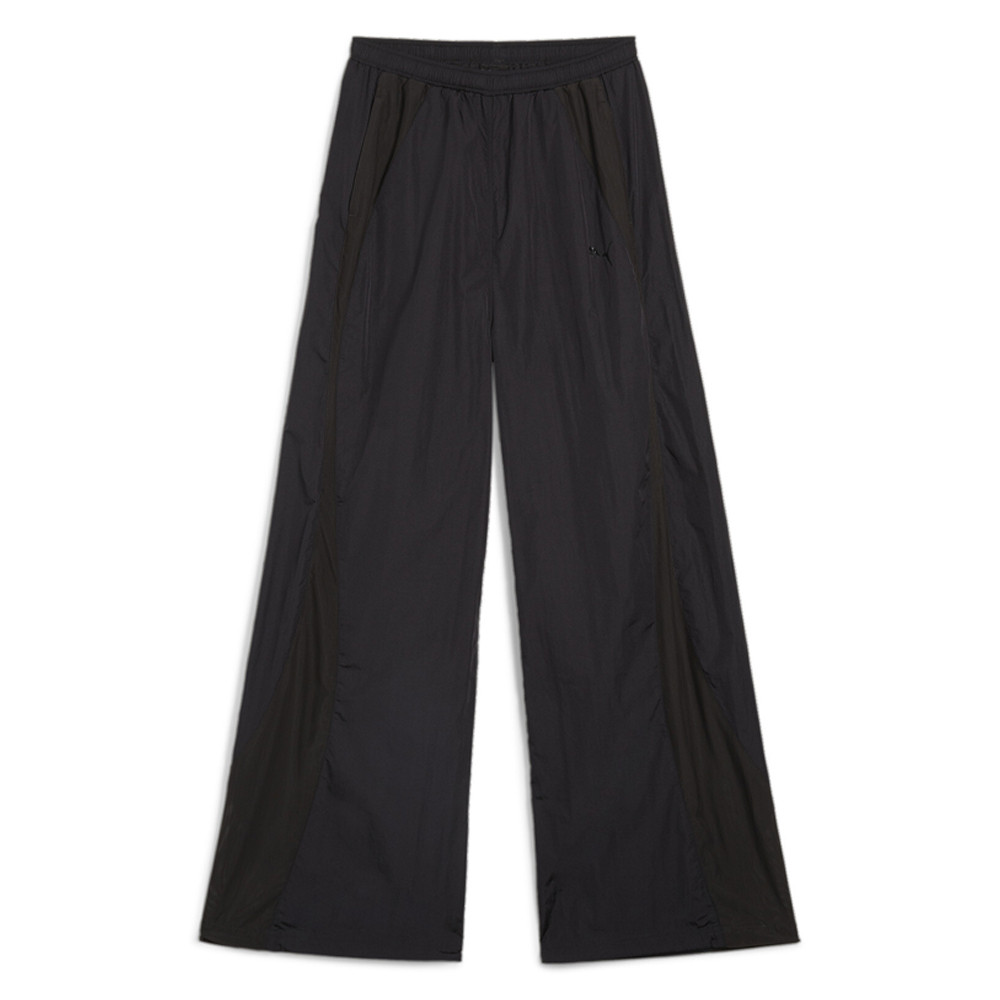 PUMA Womens Dare Woven Parachute Pants Black Athletic Casual Bottoms