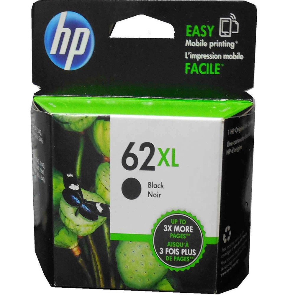 HP C2P05AN 62XL High Yield Ink Cartridge - Black Noir