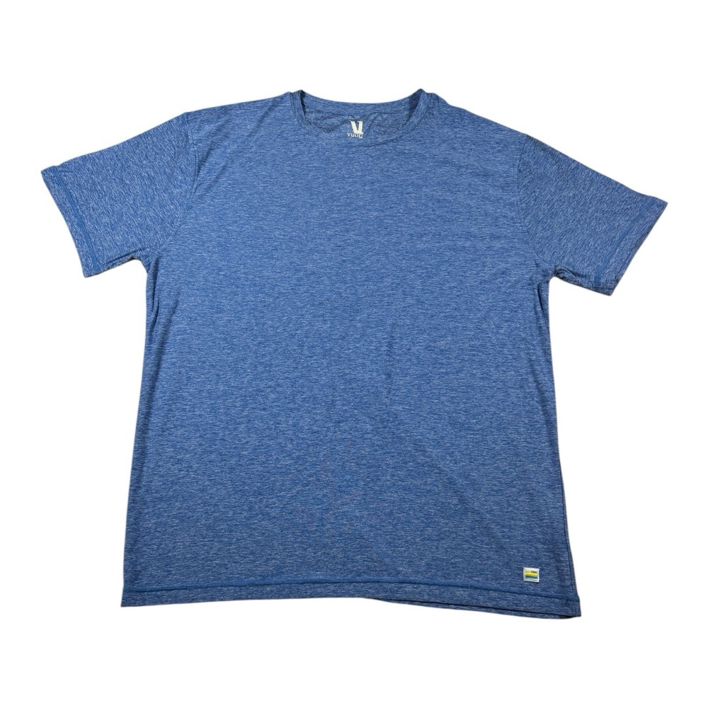 Vuori Strato Tech Tee T Shirt Mens 2XL Blue Heather Performance V126