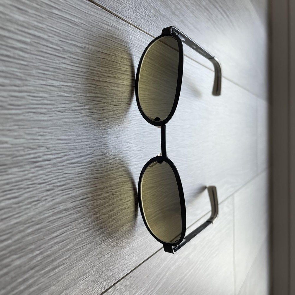 Fendi SL7217 Gunmetal Green Metal Sunglasses Classic Vintage