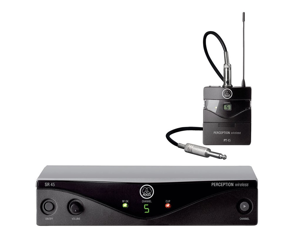 AKG Perception 45 Wireless System for Guitar Bass Keyboard and Instruments
