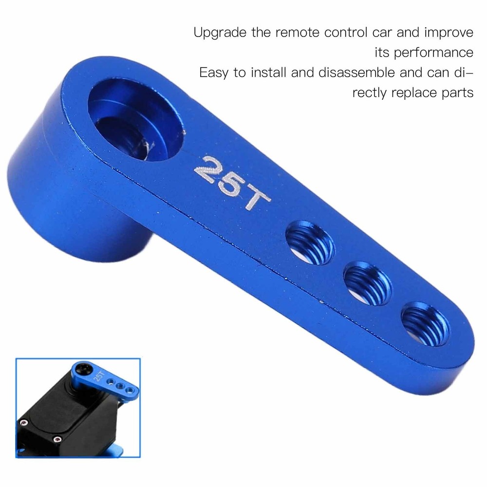 5Pcs 25T Servo Horns Aluminium Alloy Steering Servo Arms Blue for 02073 996R