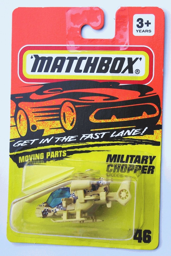 1994 Matchbox Military Chopper #46 Helicopter Tan Cammo New Near-Mint Card
