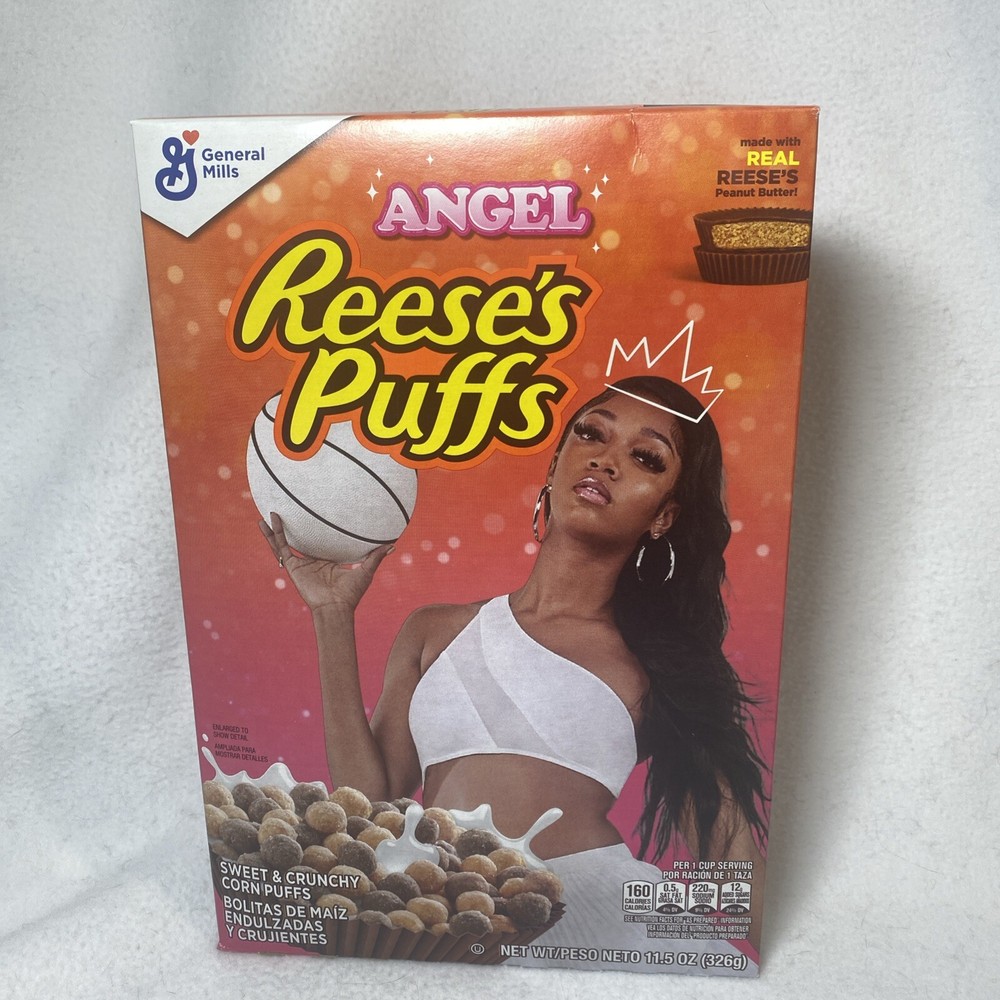 🌟 Angel Reese WNBA Reese's Puffs Cereal Collectors Box Exp. 10/11/25