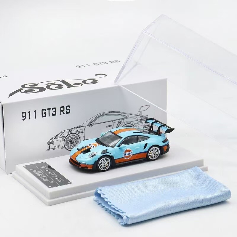 1/64 Porsche 911 GT3 RS Gulf Livery Diecast Model Car