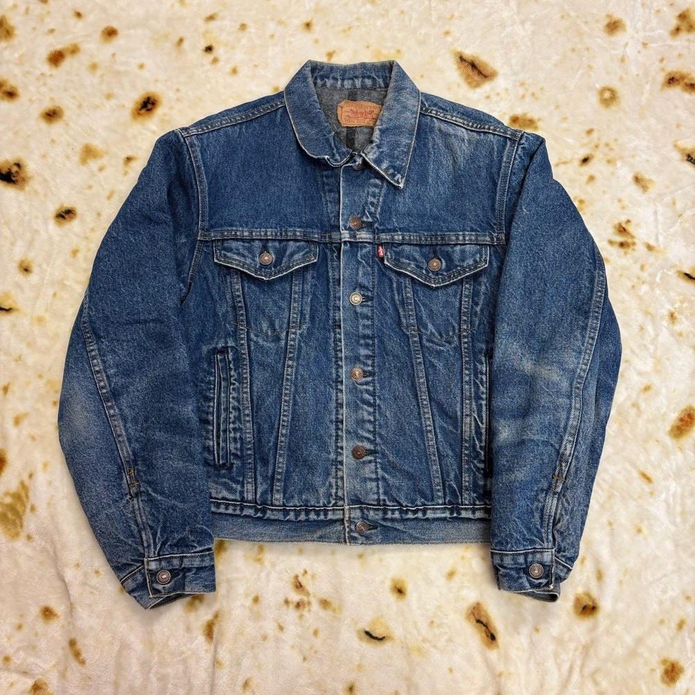Vintage Levis Denim Jacket 80s 70506-0217 Blue Men 40 Trucker USA Made