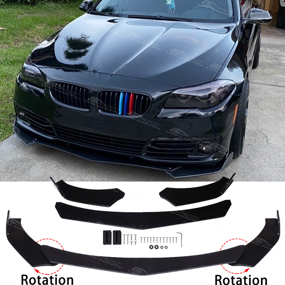 Gloss Black Front Bumper Lip Splitter for BMW 5 Series E60 E61 525i 530i 535i 550i